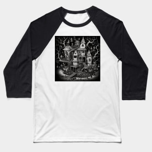 Haunted Mansion Brut Noir Baseball T-Shirt